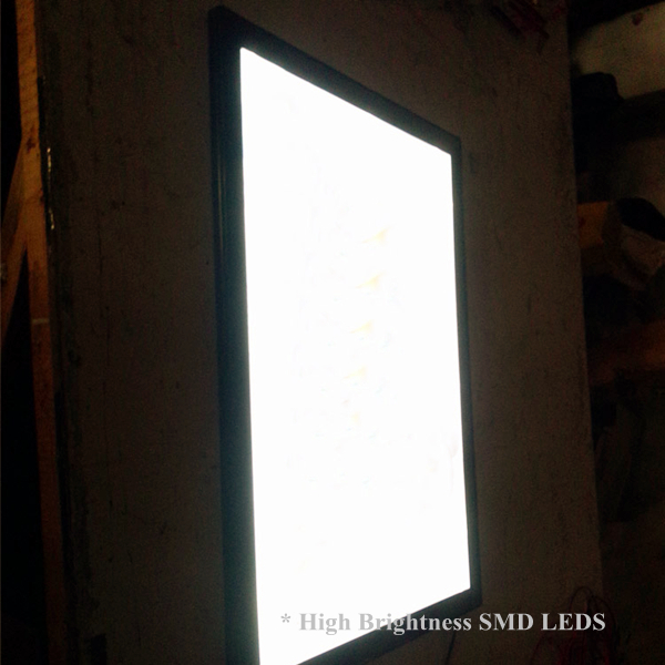 照らされたメニュー ポスター端のLitのライト ボックスの表示アルミニウム プロフィールFCCの証明書