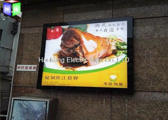 、友好的なEcoのための急なアルミニウム細い屋外の導かれたライト ボックスの印広告
