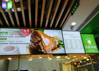 中国 フレームレス端のLitのレストラン メニュー ライト ボックス照らされたメニュー印急なフレーム サプライヤー