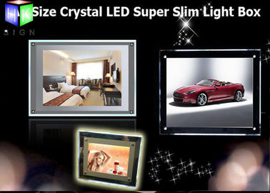 中国 装飾的なホテルのための水晶LEDのバックリット表示フレームLEDの照明灯箱 工場
