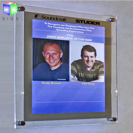 壁に取り付けられたA2サイズ映像のための装飾的なポスター フレームのアクリルの導かれたライト ボックス