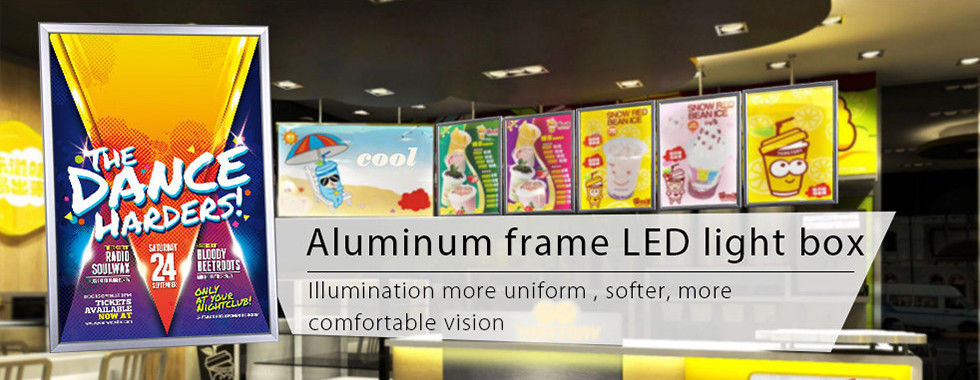 中国 最もよい 急なフレーム LED のライト ボックス 販売